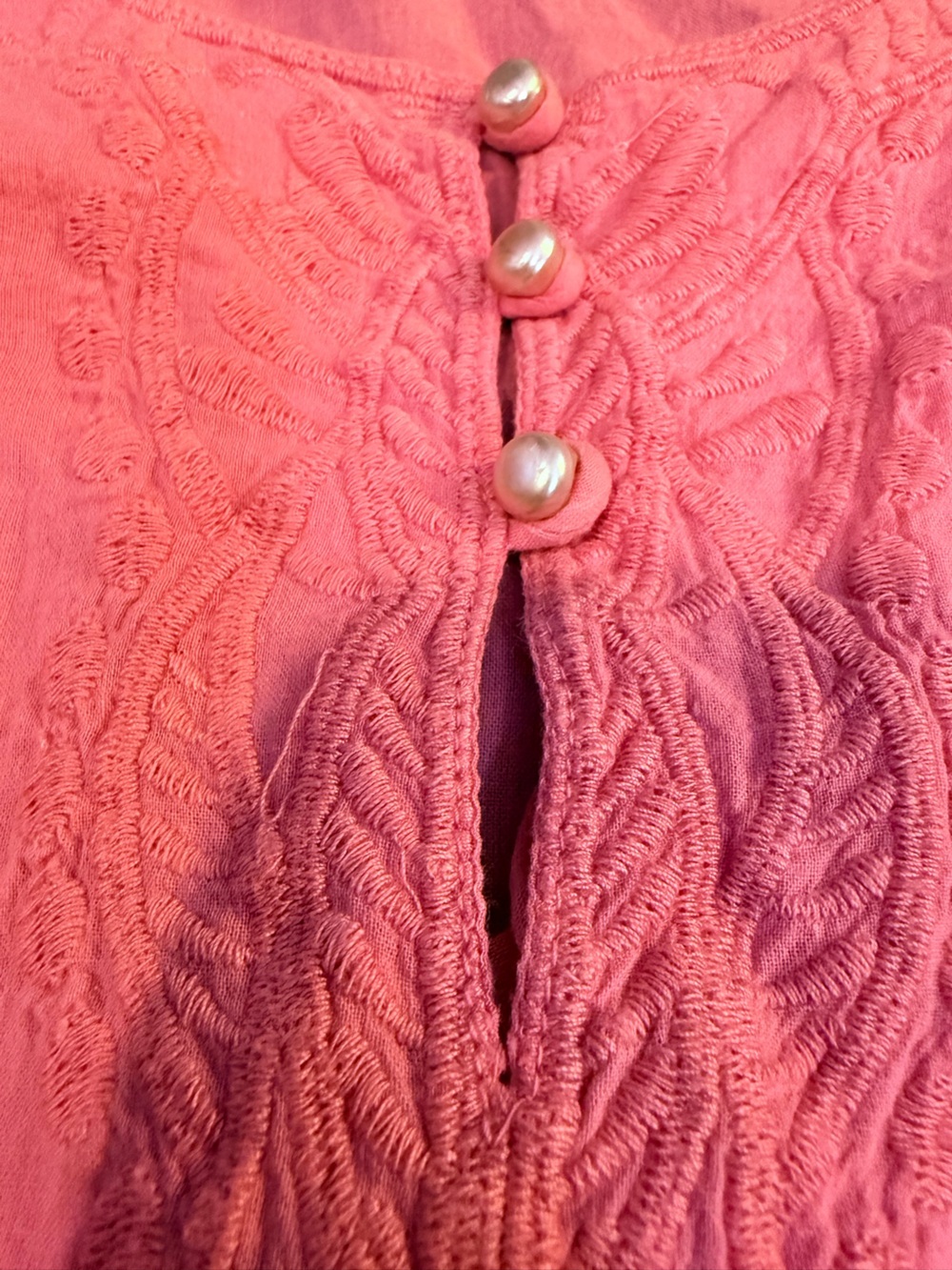 RETRO Pink EMBROIDERY TOP PINK - Picture 4 of 8